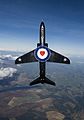 Hawk T1 Aircraft High Above RAF Valley with Benevolent Fund Logo MOD 45150071.jpg