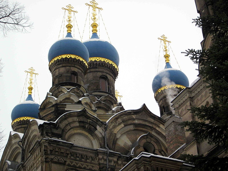 File:! Russisch-Orthodoxe Kirche (Dresden) Zwiebeltürme.JPG