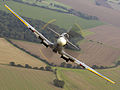 Air to air image of a Spitfire, taken over RAF Coningsby. MOD 45147974.jpg
