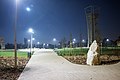 Reformers Square's entrance at dawn - Budapest District XVI.jpg