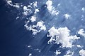 High altitude cumulus crepuscular rays near Nyngan, NSW.jpg
