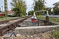 Unused Budapest Local Railway section railroad switch.jpg