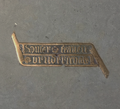 Bern, Münster, Bronzerelief Bruderschaft Unserer Lieben Frau.png