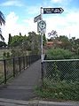 Merri Creek bike path - signpost.JPG
