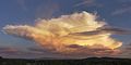 Cumulonimbus sunset panorama, Albury NSW Australia.jpg