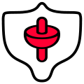RWS07 The-Chariot yoni-lingam Symbol.svg